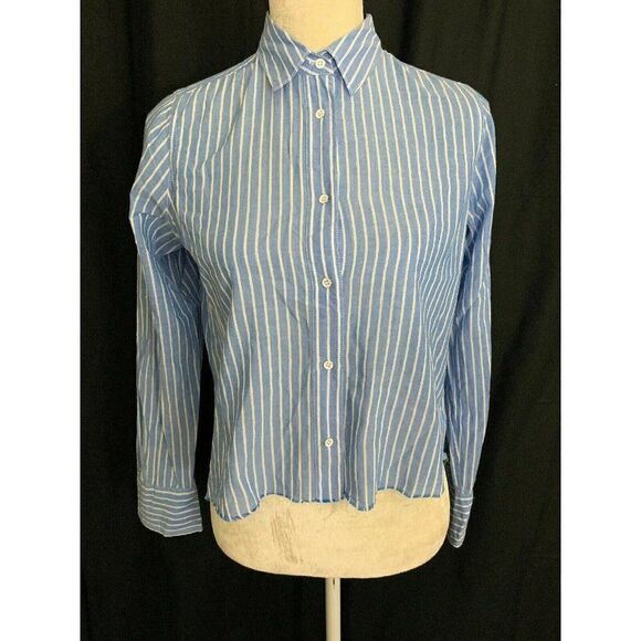 J.CREW Tops - J Crew Boy Striped Long Sleeve Button down top